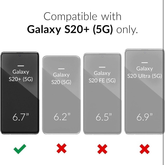 Heavy Duty Shockproof Phone Case Cover for Galaxy S20+ Plus 5G Red - Picture 2 of 9